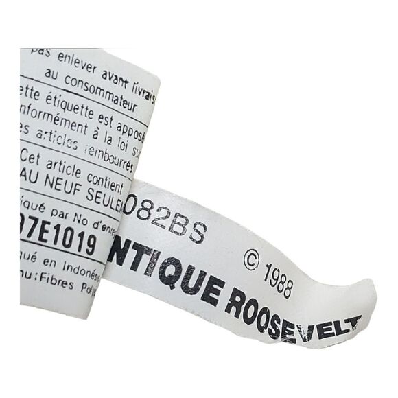 Ganz Antique Roosevelt Vintage Teddy Bear Cream Shaggy Floppy Stuffed Plush 10" - Picture 12 of 14